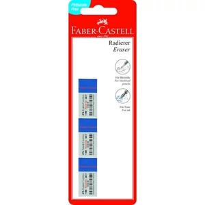 Faber-Castell radír fehér-kék színű tintaradír, 3db-os
