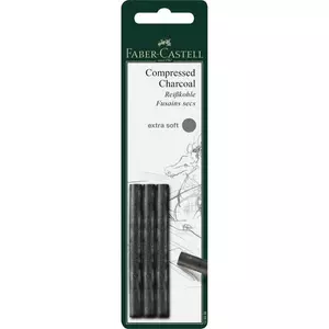 Faber-Castell szénceruza Pitt préselt faszén 3db Extra Soft. AG-Pitt extrapuha 129996