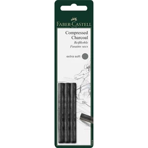 Faber-Castell szénceruza Pitt préselt faszén 3db Extra Soft. AG-Pitt extrapuha 129996