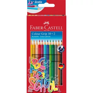Faber-Castell színes ceruza 10+2db-os, Grip