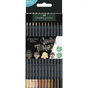 Faber-Castell színes ceruza 12Db-Os Black Edition Fekete Test test színek 2023 116414