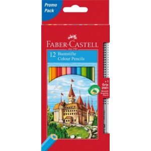Faber-Castell színes ceruza 12db+1 Grip grafitceruza várak vár Faber-Castell 115850 törésállóheggyel 11
