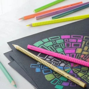 Faber-Castell színes ceruza 12db Grip pasztell, neon, metál Grip 201569