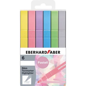 Eberhard-Faber szövegkiemelő 6db-os PASZTELL vékony 1-4mm