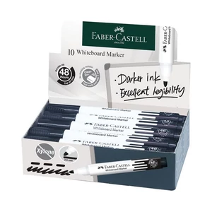 Faber-Castell táblafilc W20 kerek hegyű fekete 254099