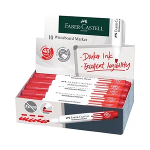 Faber-Castell táblafilc W20 kerek hegyű piros 254021