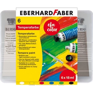 Faber-Castell tempera 6db db-os 18ml ,gyermekbarát prémium minőségű termék E575505