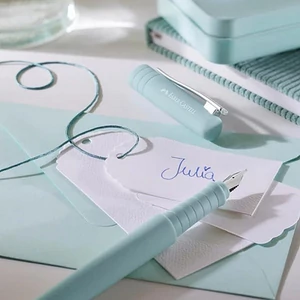 Faber-Castell Töltőtoll POLY PEN karibikék test szín M-es heggyel 241009