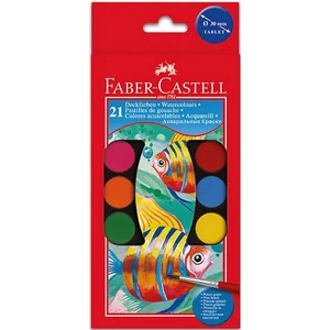 Faber-Castell vízfesték 21 db-os 30mm korong. vízbázisú festék prémium minőségű termék 125021-125027