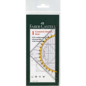 Faber-Castell Vonalzó Műszaki háromszögkicsi geometriai (14cm) prémium minőségű termék 177091
