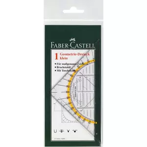 Faber-Castell Vonalzó Műszaki háromszögkicsi geometriai (14cm) prémium minőségű termék 177091