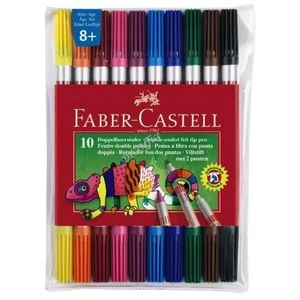 Faber-Castell filckészlet 10db duplavégű, kétvégű rostiron 151110