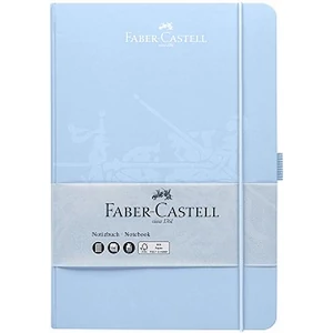 Faber Castell A/6 jegyzetfüzet égkék, 194 lapos kockás tolltartóval