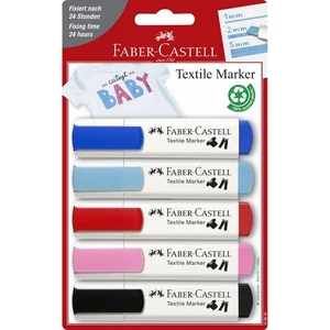 Faber Castell textilfilc készlet, 5db-os pasztell színek