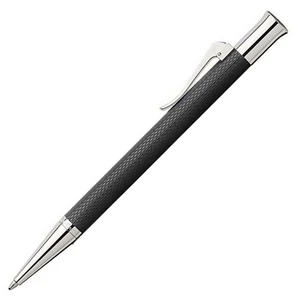 Faber Castell golyóstoll GVFC Guilloche ródium bevonatú fekete csavar mechanikával