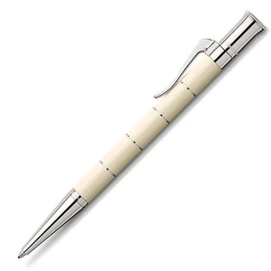 Faber Castell golyóstoll KÉK T GVFC Classic Anello platina bevonatú elefántcsont csavar mechanikával 145690