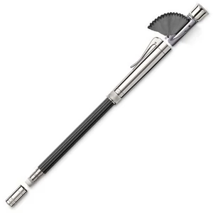 Faber Castell grafitceruza GVFC Perfect finom bordázatú platina bevonatú rövid B (radíros,kupakkal)