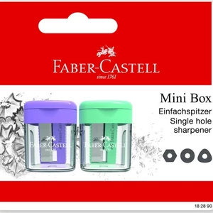 Faber Castell hegyező 2db-os műanyag tartályos pasztell színben BL.2024