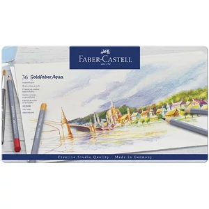 Faber-Castell művészceruza 36db AG-ceruza Goldfaber Akvarell fém dobozban 114636