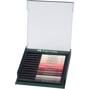 Faber-Castell művész filc 12-e AG-Művész filc Pitt Brush - börtónus 267424