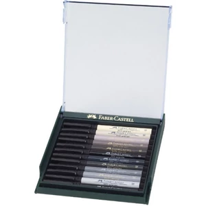 Faber-Castell művész filc 12-e AG-Művész filc Pitt Brush szűrke árnyala 267423