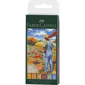 Faber Castell művész filctoll 6db-os PITT Brush "ARATÁS B-s hegyvastagság