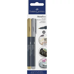 Faber-Castell művészfilc AG-Művész filc 1,5mm Creative Studio metál 2db-os szett arany/ezüst BL 160796