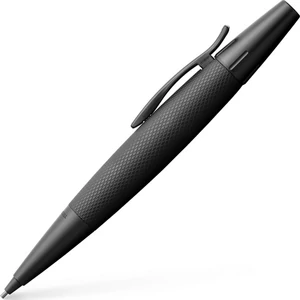 Faber-Castell nyomósiron FC-Töltőceruza E-motion galvanizált alum inium test Pure Black csavar mechanikáva