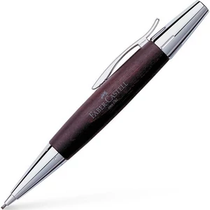 Faber-Castell nyomósiron FC-Töltőceruza E-motion körtefa/krómozot t fém test sötétbarna csavar mechanikáva