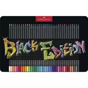 Faber Castell színes ceruza 36db-os Black Edition fekete test fém dobozban