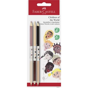Faber Castell színes ceruza 3db-os bicolor &quot;Világ gyermekei&quot; BL.