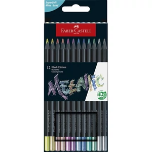 Faber Castell színes ceruza készlet 12db-os Black Edition fekete testmetál 2024