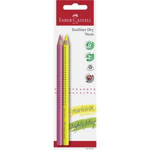 Faber Castell szövegkiemelő készlet 2db-os GRIP Jumbo neon BL. 100-102-384