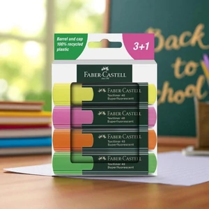 Faber Castell szövegkiemelő készlet 4db-os 1548 fluoreszkáló 2024