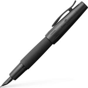 Faber-Castell töltőtoll E-motion galvanizált aluminium test "Pure Black" F 148621