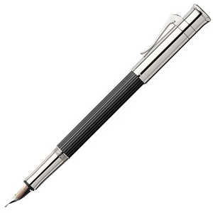 Faber Castell töltőtoll GVFC Classic Ebony platina bevonatú ébenfa F