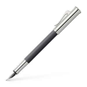 Faber Castell töltőtoll GVFC Guilloche Ciselé ródium bevonatú antracit F-es heggyel