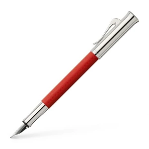 Faber Castell töltőtoll GVFC Guilloche ródium bevonatú india piros F