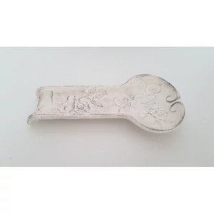 Fakanáltartó Porcelán 12,5x25x3cm virágos natur kézzel festett