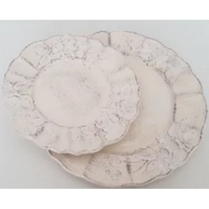 Fakanáltartó Porcelán 17x9,5x20cm álló virágos natúr, kézzel festett