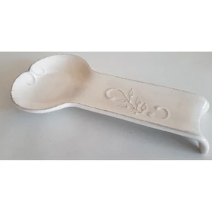 Fakanáltartó Porcelán 25x12,5x3cm antik csipkés lapos kézzel festett
