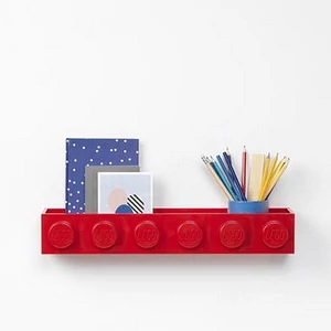 Fali polc LEGO "Brick 6", piros