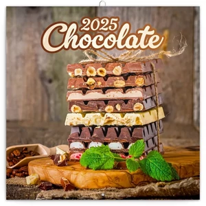 Falinaptár 2025 Chocolate illatos lemeznaptár 30×30cm Realsystem 2025 kollekció!