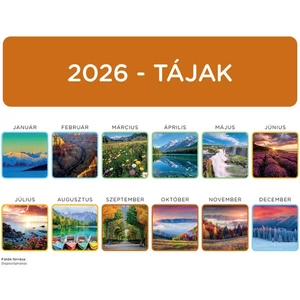 Falinaptár B4 spirál 2026 Tájak