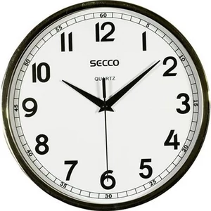 Falióra, 24,5 cm, SECCO króm színű keretes