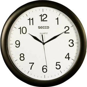 Falióra, 33 cm, SECCO fekete keretes DFA024