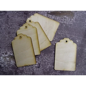 Fatábla felirat, Fa figura scrapbook tábla 5.5cmx8cmx3mm 5db/cs