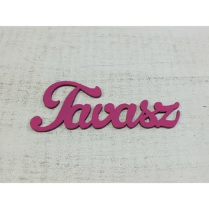 Fatábla felirat Tavasz" magenta 15cm