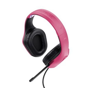 Fejhallgató mikrofonnal gaming TRUST GXT415 Zirox rózsaszín