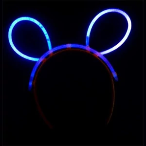 Fejpánt sötétben világító műanyag neon színek